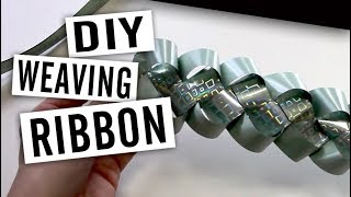 How to Weave Ribbon – Easy Braiding DIY [upl. by Lrig]