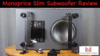 Monoprice Slim Subwoofer Full Review [upl. by Gorman]