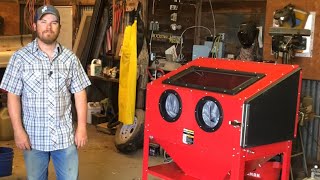 Testing Out the Harbor Freight 40 lb Blast Cabinet [upl. by Yenruoj]