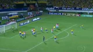 Eliminatórias Copa 2010 Brasil 2x1 Paraguai 2009 [upl. by Eirrej]