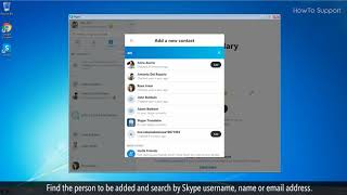 How to add someone on Skype [upl. by Shawnee]