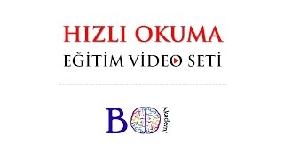 HIZLI OKUMA Eğitim Seti hızlıokuma hizliokuma boakademi [upl. by Noval]