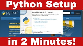 install python on windows 11 [upl. by Enyrhtak626]