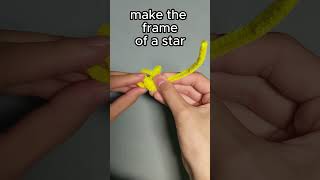 SUPER EASY pipe cleaner star so CUTE ⭐ star pipecleanercrafts easy [upl. by Gnilrits882]