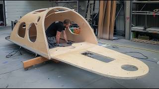 Man Builds Amazing DIY TRAILER CAMPER CARAVAN  Start to Finish by christiangreen612 [upl. by Woodward]