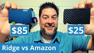 RIDGE wallet vs Amazon recommended Rossm wallet Battle of the thin Minimalist wallets tested 317 [upl. by Etterual]