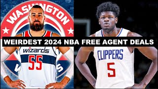 7 Weirdest Signings Of 2024 NBA Free Agency [upl. by Noryd170]