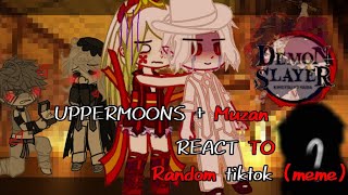 Uppermoons  Muzan react to random tiktok meme Request English  Indo short video [upl. by Einnaffit]