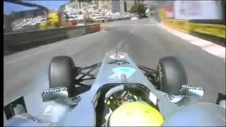 Monaco Nico Rosberg onboard crash [upl. by Gustaf]