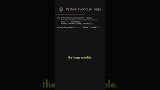 Understand the special Python args notation🔥 [upl. by Hernardo]