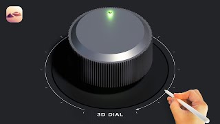 Nomad Sculpt｜Make 3D Dial Process [upl. by Rdnaskela]