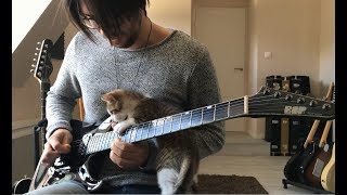 With Or Without You  U2  Guitar cover with a cat  Tanguy Kerleroux [upl. by Mayce]