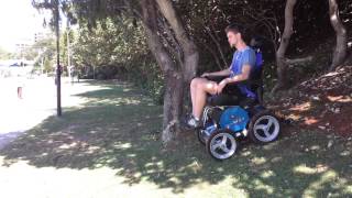 The 4x4 Beach and Bush Electric Wheelchairs from Out and About Healthcare [upl. by Ytomit]