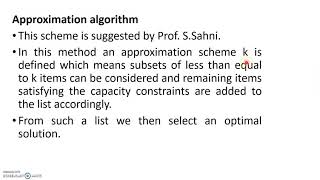 Approximation Algorithm for Knapsack problem [upl. by Araihc]