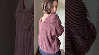 Merlot ribbed textured long sleeve top [upl. by Swigart]