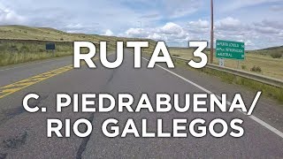 Ruta Nacional 3  Desde C Piedrabuena a Río Gallegos [upl. by Accebar]