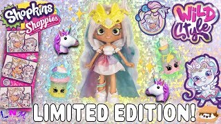 Unboxing Shopkins Season 9 Wild Style LIMITED EDITION Mystabella Unicorn Tribe Shoppie Doll Review [upl. by Baynebridge]