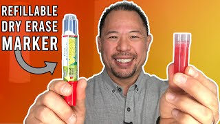 Refillable Pilot V Board Dry Erase Marker Review  Office Life Hacks  Marker Hacks  Ed Tchoi [upl. by Couchman775]