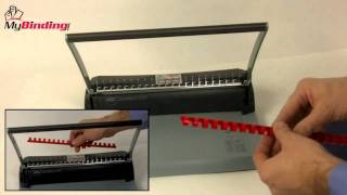 GBC CombBind C75 Comb Binding Machine Demo Video [upl. by Luz]