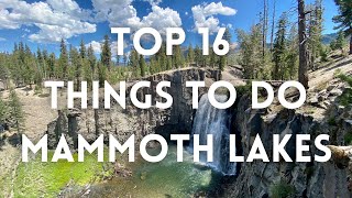 Mammoth Lakes CA Top 16 Things To Do Rainbow Falls Devils Postpile Mammoth Mountain [upl. by Lazar]