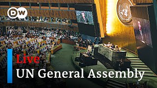 Watch live United Nations 77th General Assembly general debate day 2  DW News [upl. by Eladnek]