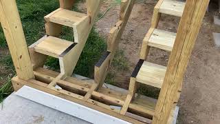 Building an over engineered deck part 3 picture framing steps introduction [upl. by Yrrok]