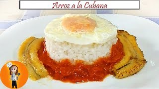 Arroz a la cubana  Receta de Cocina en Familia [upl. by Ettari40]