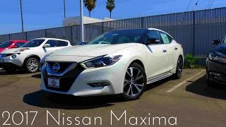 2017 Nissan Maxima Platinum 35 L V6 Review [upl. by Arvad]