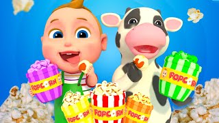 The Muffin Man Song  Colorful Popcorn Version For Children  Super Sumo Nursery Rhymes amp Kid Song [upl. by Anieral886]