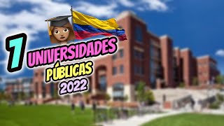 7 Mejores UNIVERSIDADES PÚBLICAS De Colombia 2024 👌💥 [upl. by Whiffen778]