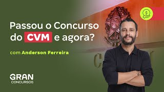 Passou o Concurso da CVM e agora Com Anderson Ferreira [upl. by Avuha648]