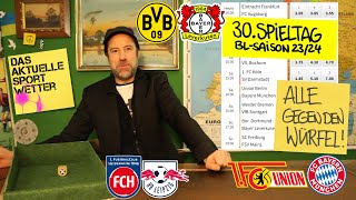 Bundesliga Tipps 30 Spieltag 2324  ua Union  Bayern amp BVB  Bayer  Prognosen  190424 [upl. by Zingale]