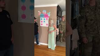 Soldiers surprise proposal during gender reveal doesnt go as planned 😱 [upl. by Ahsemak]