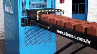 Prensa Automática para Tijolos Ecológicos  ALROMA  Compressed Earth Block Machine [upl. by Sanburn]