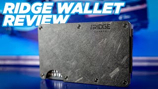 The Ridge Slim Wallet Review  RFID Blocking Wallet in Forged Carbon [upl. by Rossuck]