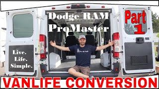 DIY Dodge RAM Promaster 118 🚐Camper Van Conversion🚐  PART 1  Layout and Tour VANLIFE [upl. by Joung]