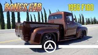 Full Custom 1956 Ford F100 Built by Bones Fab [upl. by Enela547]