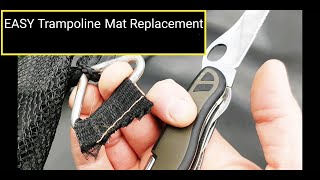 Trampoline Mat Replacement amp One Secret Trick [upl. by Aneehsal]