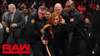 Becky Lynch gets arrested Raw Feb 25 2019 [upl. by Erlewine]