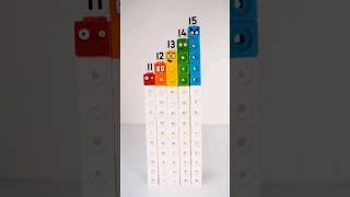 Lets Transform Numberblocks 11 to 15 Mathlink Cubes Shorts [upl. by Arriat]