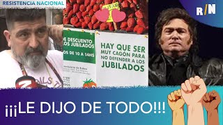 VERDULERO AYUDA A LOS JUBILADOS Y CRITICA AL GOBIERNO DE MILEI AJUSTADOR “CAGN” [upl. by Natalie676]