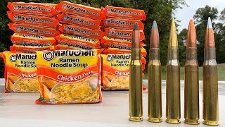 50 BMG vs Ramen Noodles [upl. by Ahsilam]