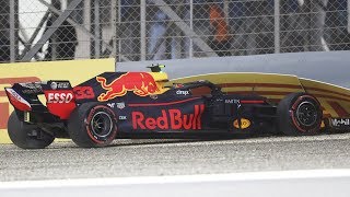 Max Verstappens Qualifying Crash 360 Video  2018 Bahrain Grand Prix [upl. by Oralla]