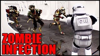 Trapped in a Ship with ZOMBIE STORMTROOPERS  Star Wars Battlefront 2 Death Trooper Zombie Infection [upl. by Hebe136]