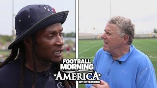 DeAndre Hopkins reveals the secret to his reliable hands FULL INTERVIEW  NBC Sports [upl. by Enelrahs]