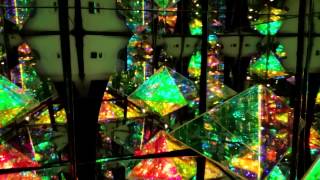 Dichroic Boro Glass Infinity Mirror Effect Pyramids 011 [upl. by Domella]