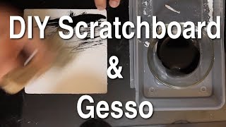 How to Make a Scratchboard amp Gesso  DIY Art Projects [upl. by Bibeau]