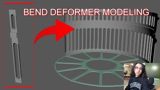 Modeling MAYA structures 1 BEND deformer [upl. by Ion]