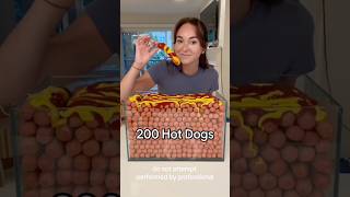 200 Hot Dogs Challenge 🤯 [upl. by Maril]