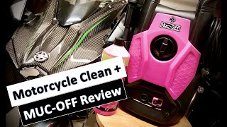 How to Clean a Motorcycle  MucOff Cleaner Review [upl. by Olsen653]